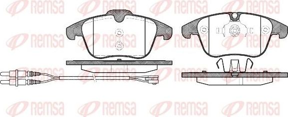 Тормозные колодки Remsa. Артикул 1249.01