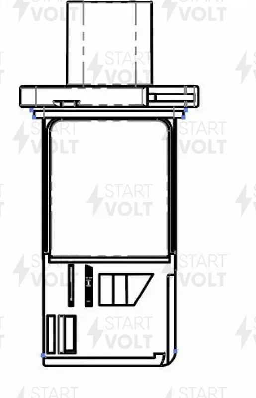 Датчик масс.расх.воздуха для а/м Ford Focus II (04-)/Focus III (11-) 1.6i/1.6Ti (без корпуса) (VS-MF (Startvolt). Артикул vs-mf-1003