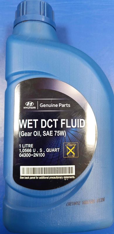 Масло трансмиссионное, смазка кпп, wet dctf 75 w, Hyundai / KIA. Артикул 043002N100