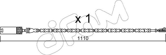 Датчик износа тормозных колодок  Metelli. Артикул SU.303