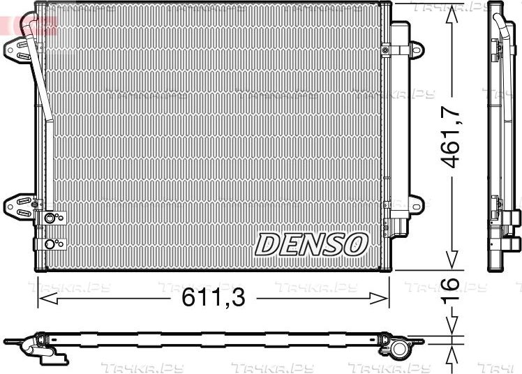 Радиатор кондиционера (конденсатор) Denso для Volkswagen Passat CC I 2008-2012. Артикул DCN32012
