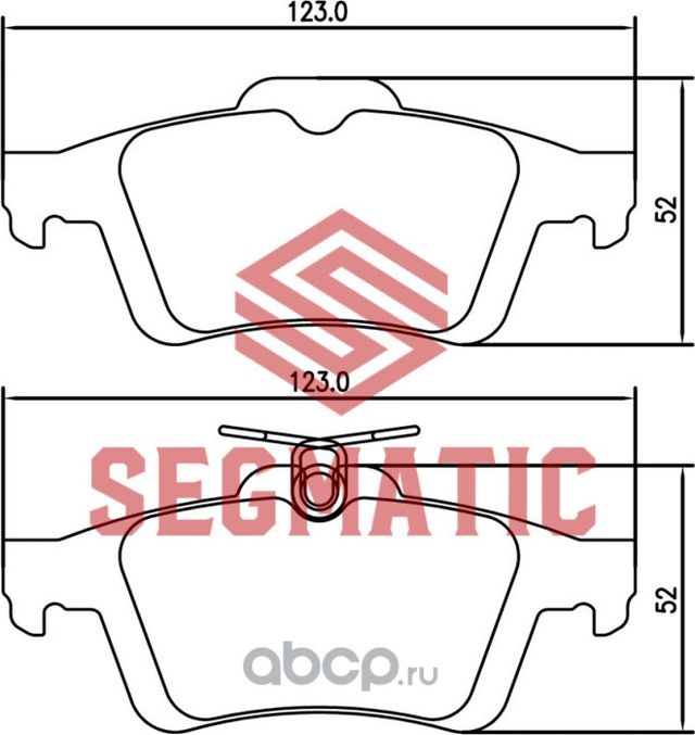SGBP2557 Колодка торм диск зад Ford Focus 1.6 2005-2012 Ford Focus 1.6 2004-2012 (Segmatic) Segmatic. Артикул SGBP2557