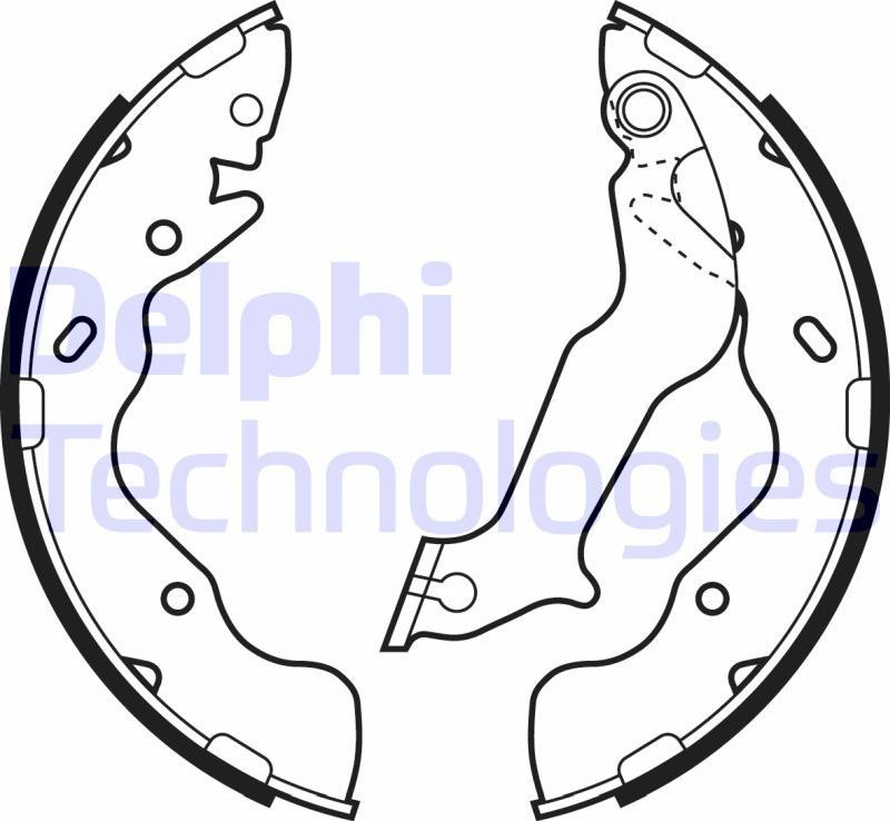 Тормозные колодки Delphi. Артикул LS2059