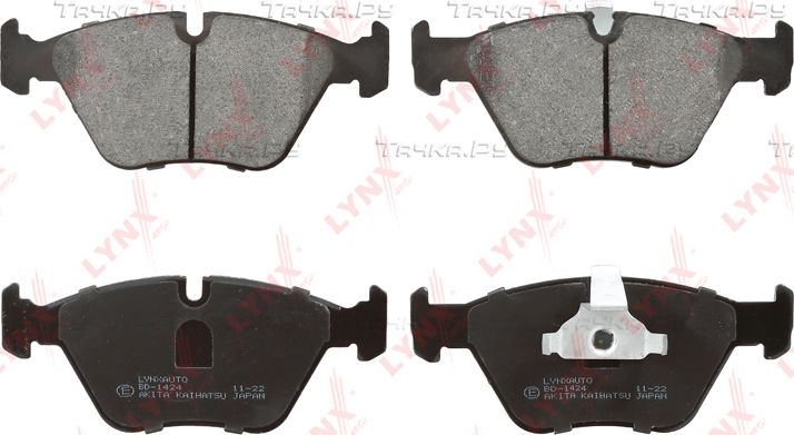 Тормозные колодки LYNXauto передние для BMW 3 IV (E46) 2000-2006. Артикул BD-1424