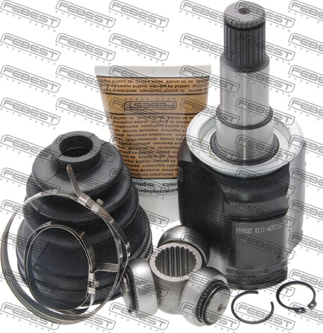 Шрус внутренний (граната) Febest задний для Toyota Highlander II (U40) 2007-2014. Артикул 0111-ACU35R