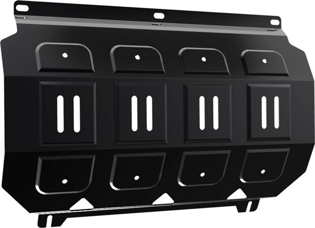 Защита АвтоБРОНЯ для радиатора Mitsubishi L200 IV 2006-2015. Артикул 111.04005.1