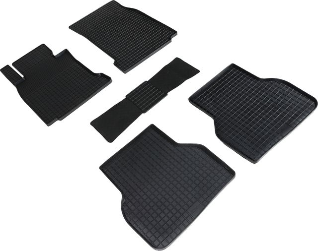 Коврики резиновые Seintex с узором сетка для салона BMW 5 E39 1995-2003. Артикул 87051