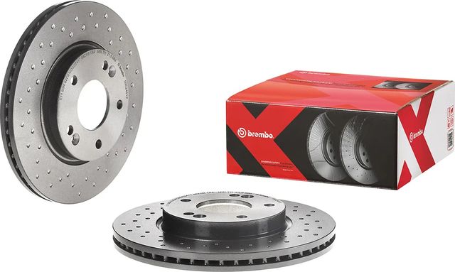 Тормозной диск Brembo XTRA LINE - Xtra передний для Kia Cerato IV 2018-2026. Артикул 09.C249.1X