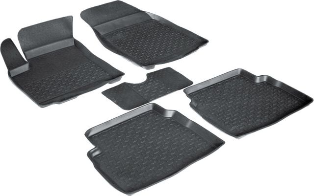 Коврики резиновые Seintex с высоким бортиком для салона Chevrolet Aveo I 2006-2011. Артикул 01473