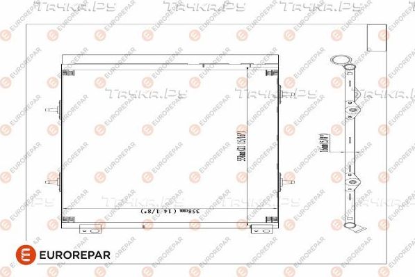 Радиатор кондиционера (конденсатор) Eurorepar (алюминий). Артикул E163371