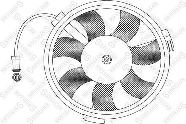 Вентилятор радиатора двигателя Stellox для Ford Galaxy I 1995-2006. Артикул 29-99013-SX