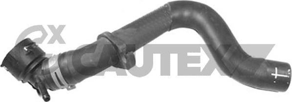 Патрубок радиатора (системы охлаждения) Cautex верхний для Skoda Fabia II 2007-2014. Артикул 753574