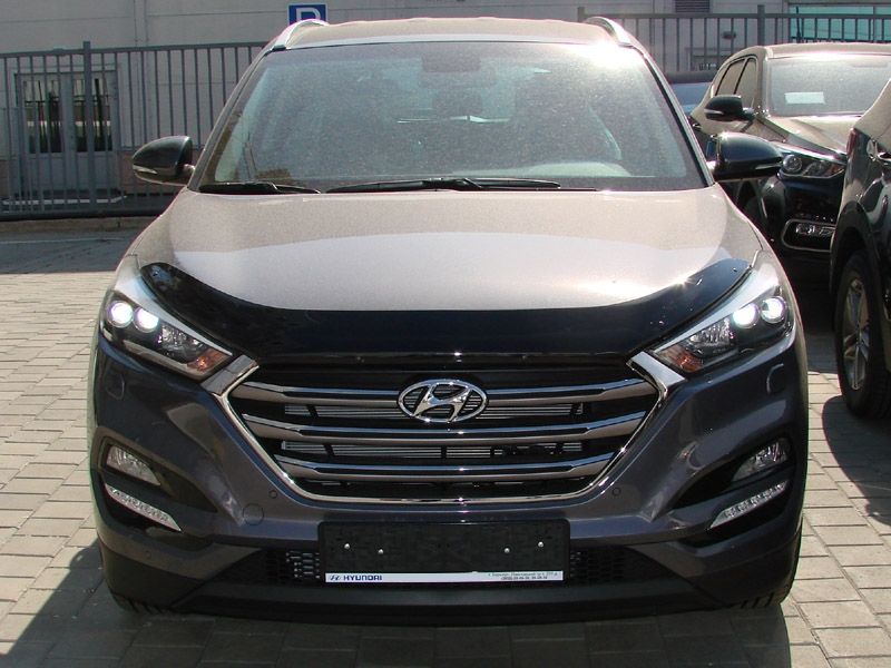 Дефлектор SIM для капота Hyundai Tucson III 2015-2021. Артикул SHYTUC1512