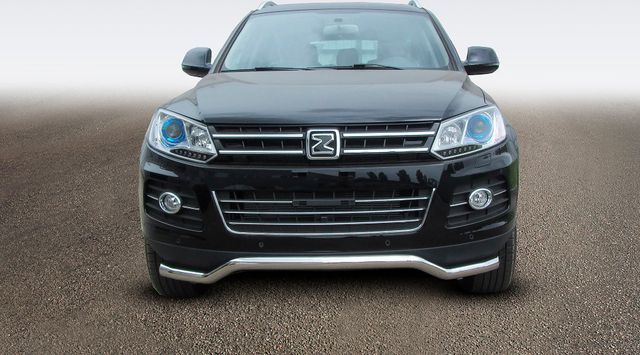 Защита Slitkoff переднего бампера d57 волна для Zotye T600 2015-2026. Артикул ZOT-002