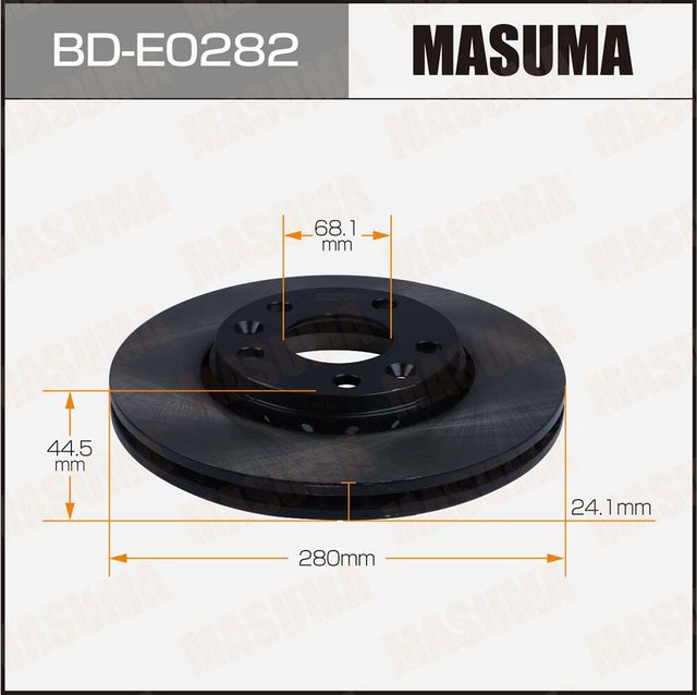 Тормозной диск Masuma. Артикул BD-E0282