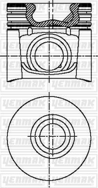 Поршень Yenmak для Fiat Ducato II 2000-2006. Артикул 31-03692-060