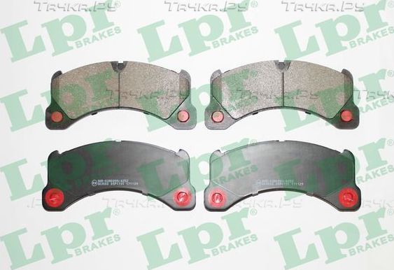 Тормозные колодки LPR передние для Porsche Cayenne II (958) 2010-2014. Артикул 05P1731