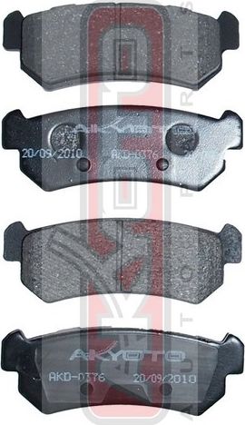 Тормозные колодки Akyoto Packing AKYOTO задние для Daewoo Nubira III 2003-2004. Артикул AKD-0376