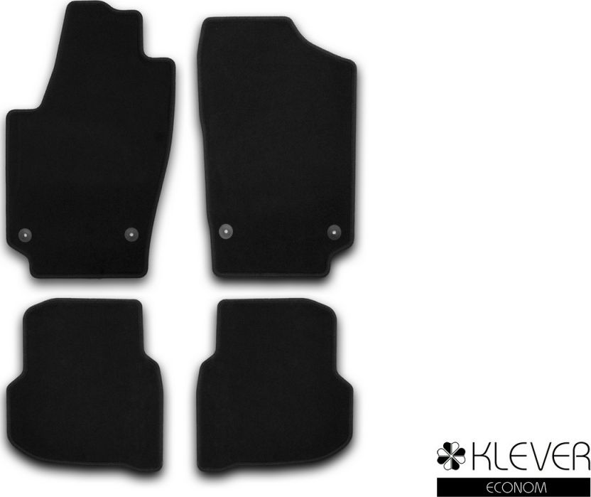 Коврики Klever Econom для салона Volkswagen Polo Sedan седан 2010-2026. Артикул KVR01513001200k