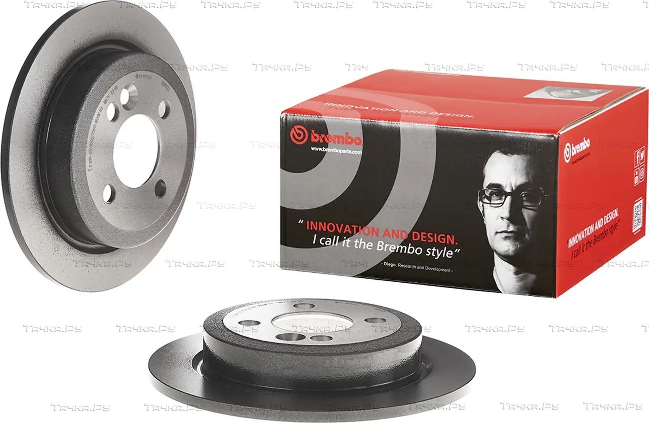 Тормозной диск Brembo UV Coated задний для MINI Coupe R58 2010-2015. Артикул 08.9163.21