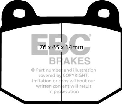 Тормозные колодки EBC Brakes. Артикул DP51537NDX