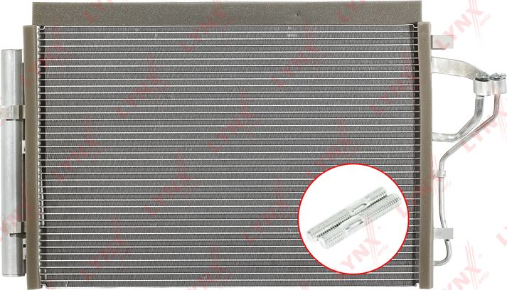 Радиатор кондиционера (конденсатор) LYNXauto. Артикул RC-0058