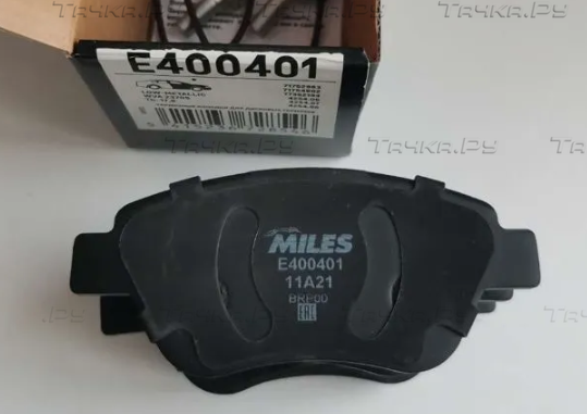 Тормозные колодки Miles (Low-Metallic) для Fiat Qubo I 2008-2026. Артикул E400401