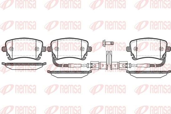 Тормозные колодки Remsa. Артикул 0897.02