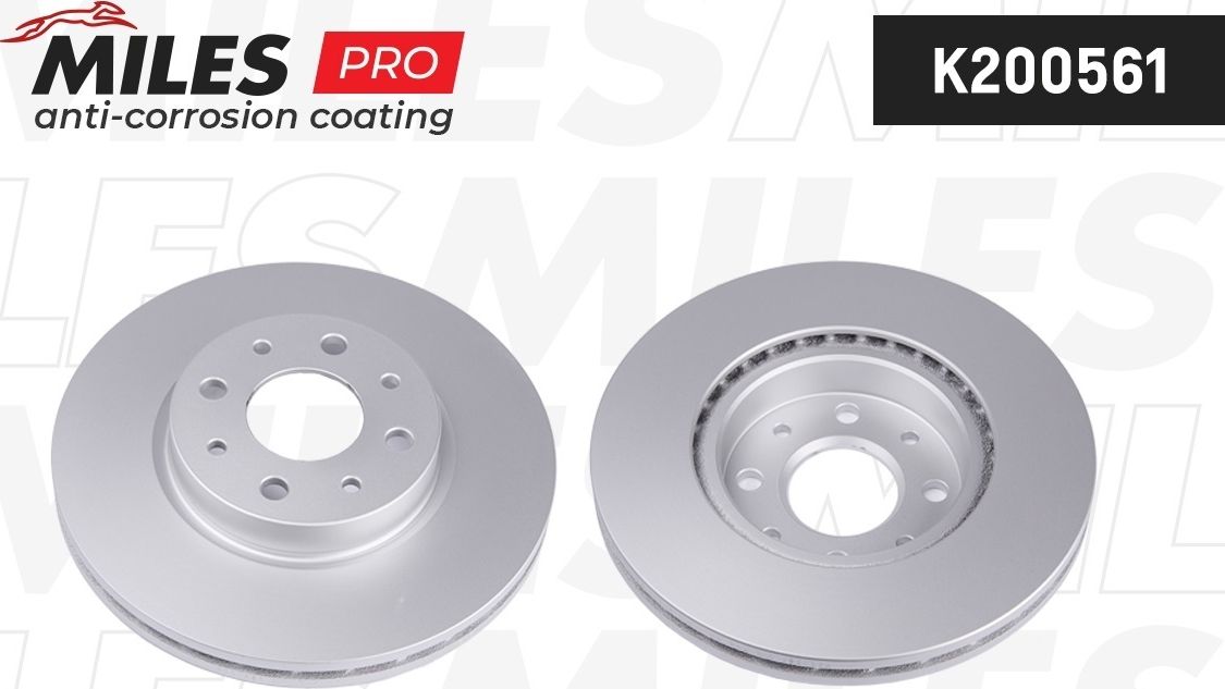 Тормозной диск Miles передний для Fiat Doblo I 2001-2015. Артикул K200561