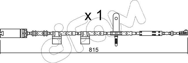 Датчик износа тормозных колодок  Metelli. Артикул SU.324