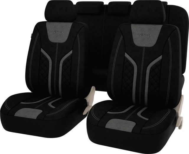 Чехлы универсальные PSV GTL Lord на сидения, цвет Черный/Серый. Артикул 132763