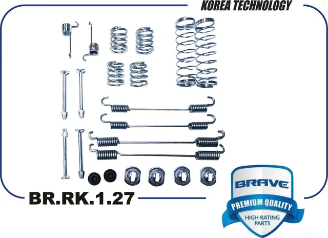 Ремкомплект задних тормозных колодок BR.RK.1.27 44090-00Q0F Renault Duster 4x4, (Brave). Артикул BRRK127