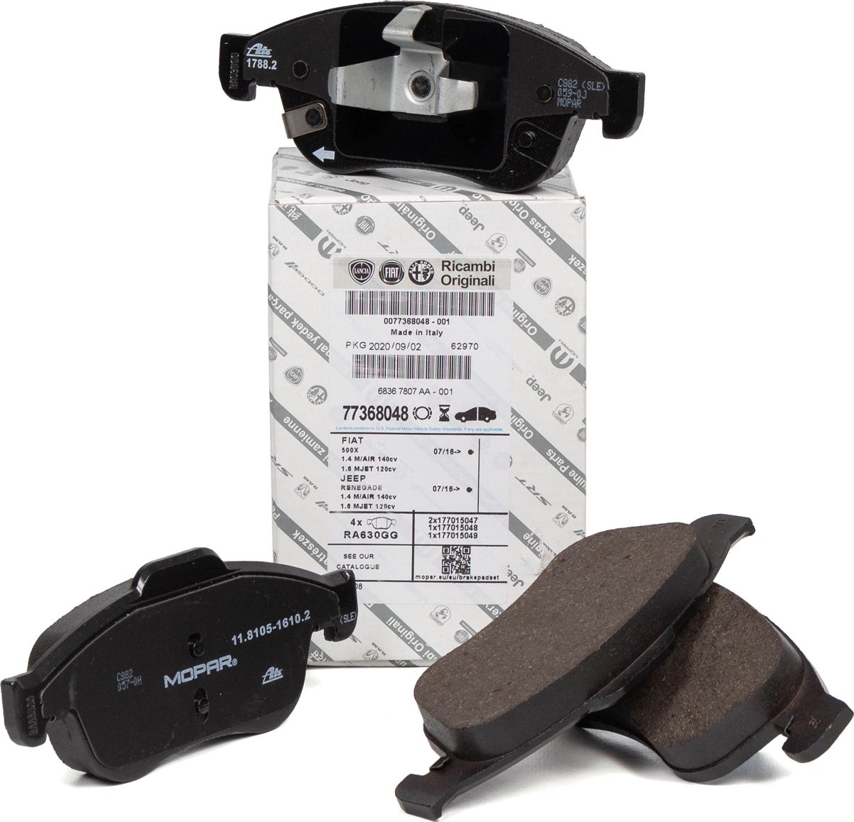 Тормозные колодки Chrysler. Артикул 77368048