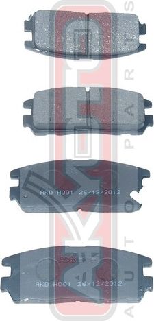 Тормозные колодки Akyoto Packing AKYOTO задние для Great Wall Hover 2005-2008. Артикул AKD-H001