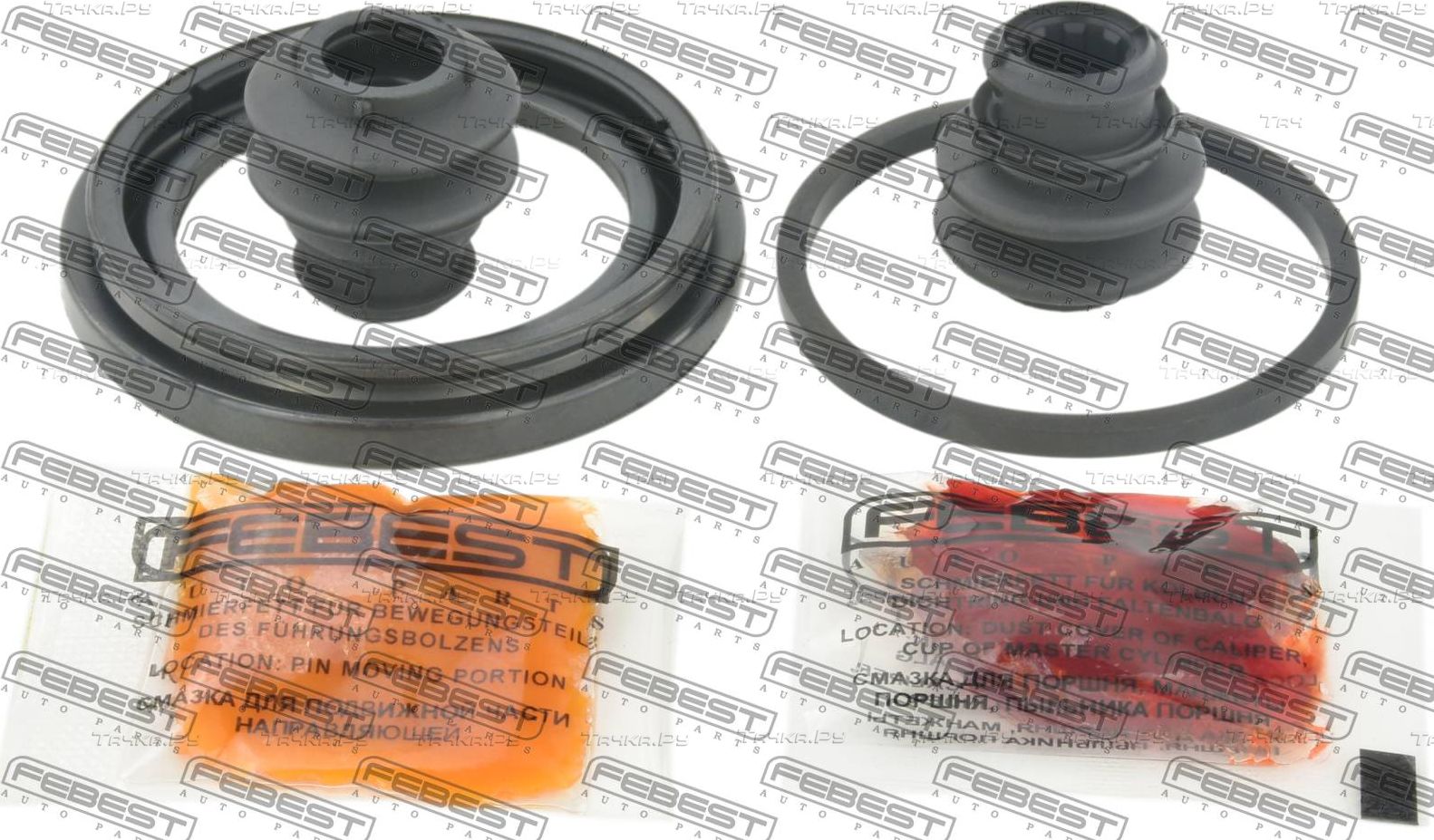 Ремкомплект тормозного суппорта Febest передний для Hyundai Accent II 2000-2006. Артикул 1275-ACCF