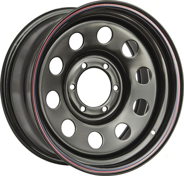 Колёсный диск OFF-ROAD Wheels усиленный стальной черный 6x139,7 8xR17 d110 ET+10 для Mitsubishi Pajero Sport III 2015-2018. Артикул 1780-63910BL+10
