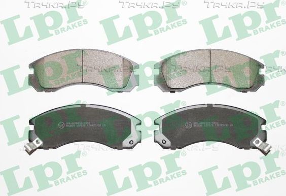 Тормозные колодки LPR передние для Mitsubishi Outlander III 2012-2026. Артикул 05P578
