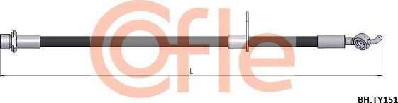 Тормозной шланг Cofle задний правый для Toyota Auris II 2012-2018. Артикул 92.BH.TY151