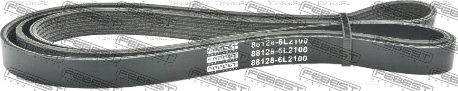 Приводной ремень поликлиновой Febest для Honda Civic X 2019-2020. Артикул 88128-6L2100