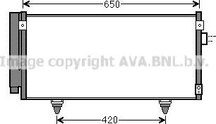 Радиатор кондиционера (конденсатор) AVA для Subaru Forester III 2008-2013. Артикул SU5077D