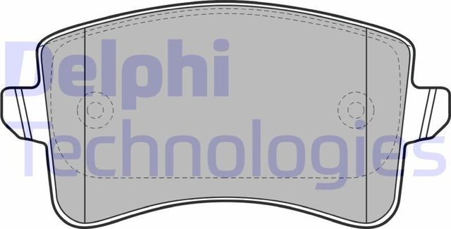 Тормозные колодки Delphi (Low-Metallic). Артикул LP2106