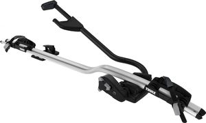 Вертикальное велосипедное крепление Thule ProRide 598 (улучшенная 591) на автомобильный багажник Серебристое. Артикул 598