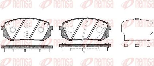 Тормозные колодки Remsa. Артикул 1302.22