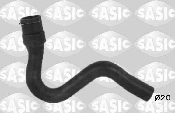 Патрубок радиатора (системы охлаждения) Sasic правый для Opel Combo C 2005-2011. Артикул 3406378