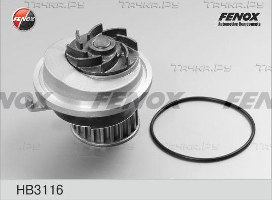 Помпа (водяной насос) Fenox для Opel Kadett D 1982-1984. Артикул HB3116