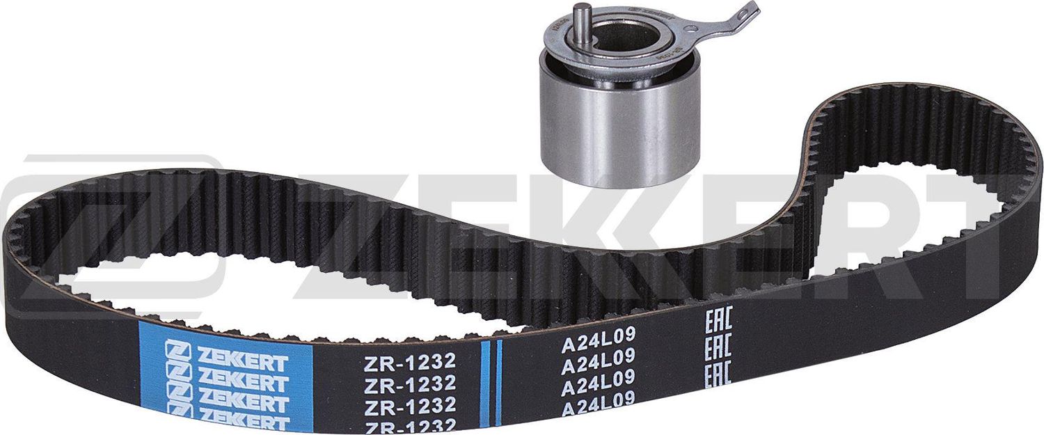 Ремень ГРМ с роликами (комплект) Zekkert (HNBR (Hydrierter Acryl-Nitril-Butadien-Kautschuk)). Артикул ZR-1232