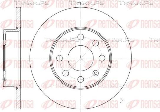 Тормозной диск Remsa передний для Land Rover Freelander I 2000-2006. Артикул 6664.00