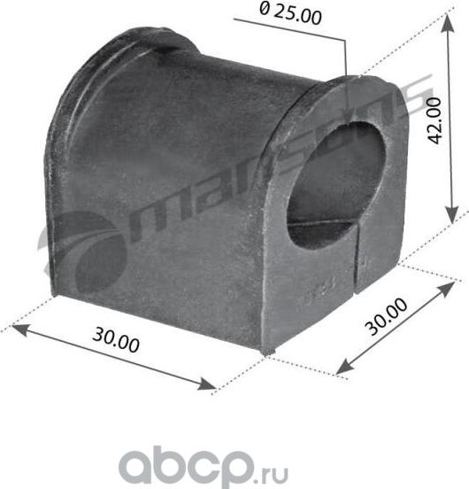 Втулка сайлентблок переднего стабилизатора (Mansons). Артикул 700169