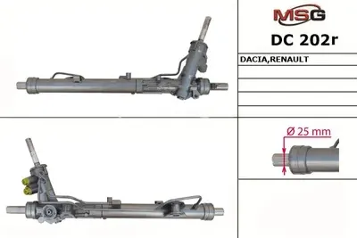 Рулевая рейка c ГУР восстановленная Renault Kaptur 2016-, Nissan Terrano 2014-, (MSG). Артикул DC202R