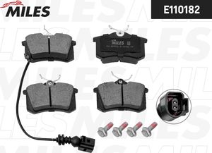 Тормозные колодки Miles (Semi-Metallic) для Citroen C3 II 2009-2016. Артикул E110182